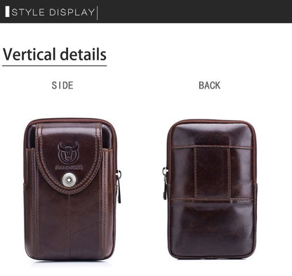 BULLCAPTAIN  MEN'S Leather BELT WAIST Bag Military Fanny PACK Molle Small Money Phone WAIST PACK Bum Pouch PURSE