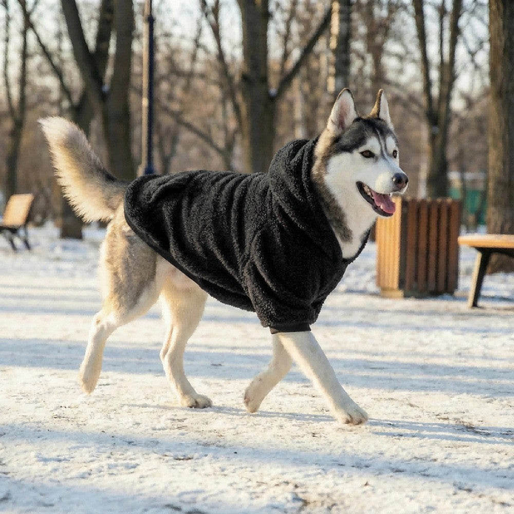 Roupas de Inverno para Cães, Moletom Quente de Lã para Cães de Porte Médio e Grande, Casaco Macio de Pelúcia para Cães, Roupas para Labrador Golden Retriever