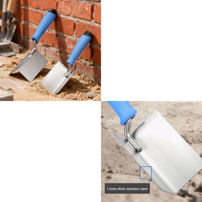 R9UF Desempenadeira de Canto Interno Externo Diatom Mud Ferramenta Auxiliar de Construção Ferramenta de Acabamento de Reboco de Aço Inoxidável