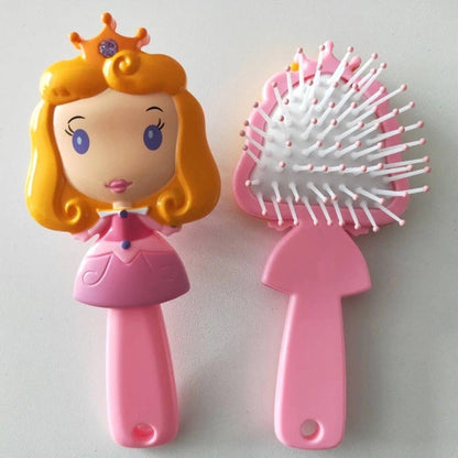 Pentes de Princesas da Disney para Meninas Frozen Elsa Branca de Neve Ariel Bela Escovas de Cabelo Cuidados com o Cabelo do Bebê Pentes de Almofada de Ar Presentes