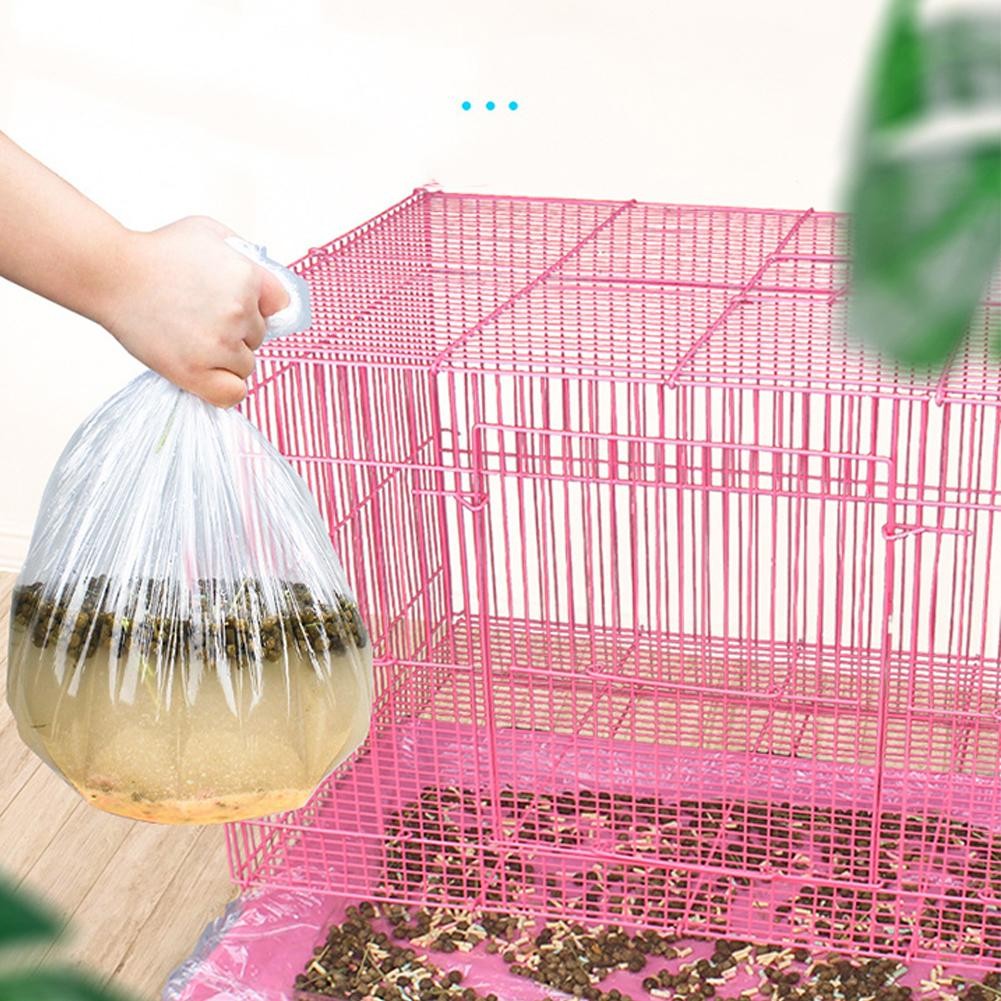 Forro Descartável para Gaiola de Coelho Bandeja Plástica Tapete de Filme Capa Sanitária Universal Substituível Pequeno Animal Hamster Saco de Fezes para Pet