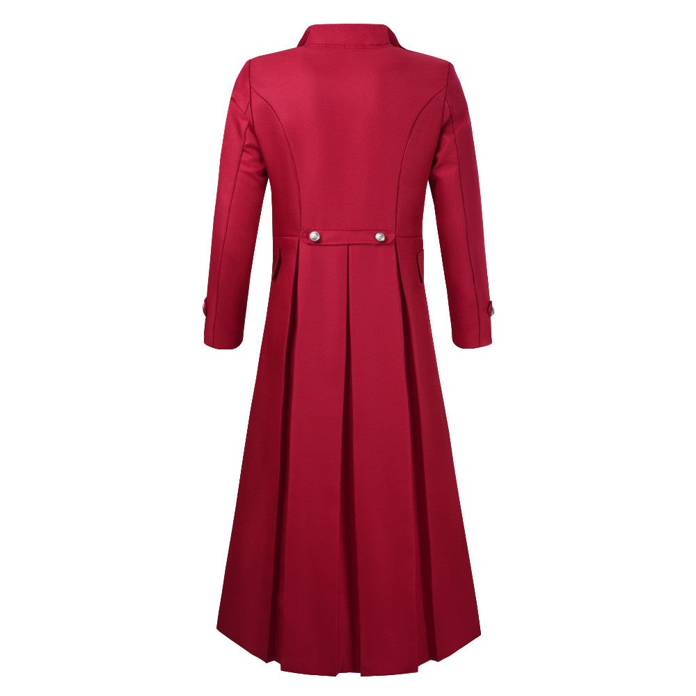 Medieval Steampunk Retro Gothic Coat Trench Coat Victorian Uniform Mid-length Men's Top