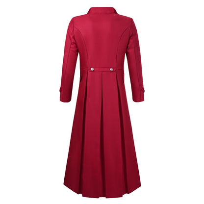 Medieval Steampunk Retro Gothic Coat Trench Coat Victorian Uniform Mid-length Men's Top