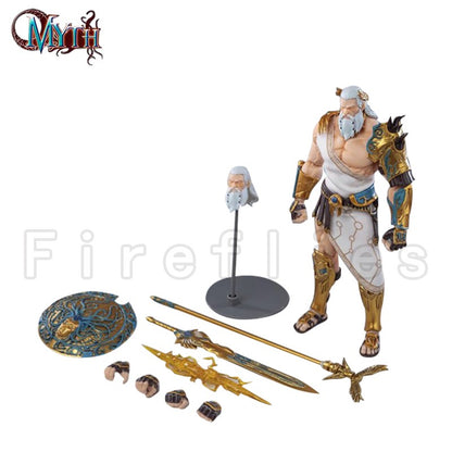 Shinfu Toys Boneco Articulado 1/12 Deuses do Mito Zeus Hades Poseidon Anime Para Presente