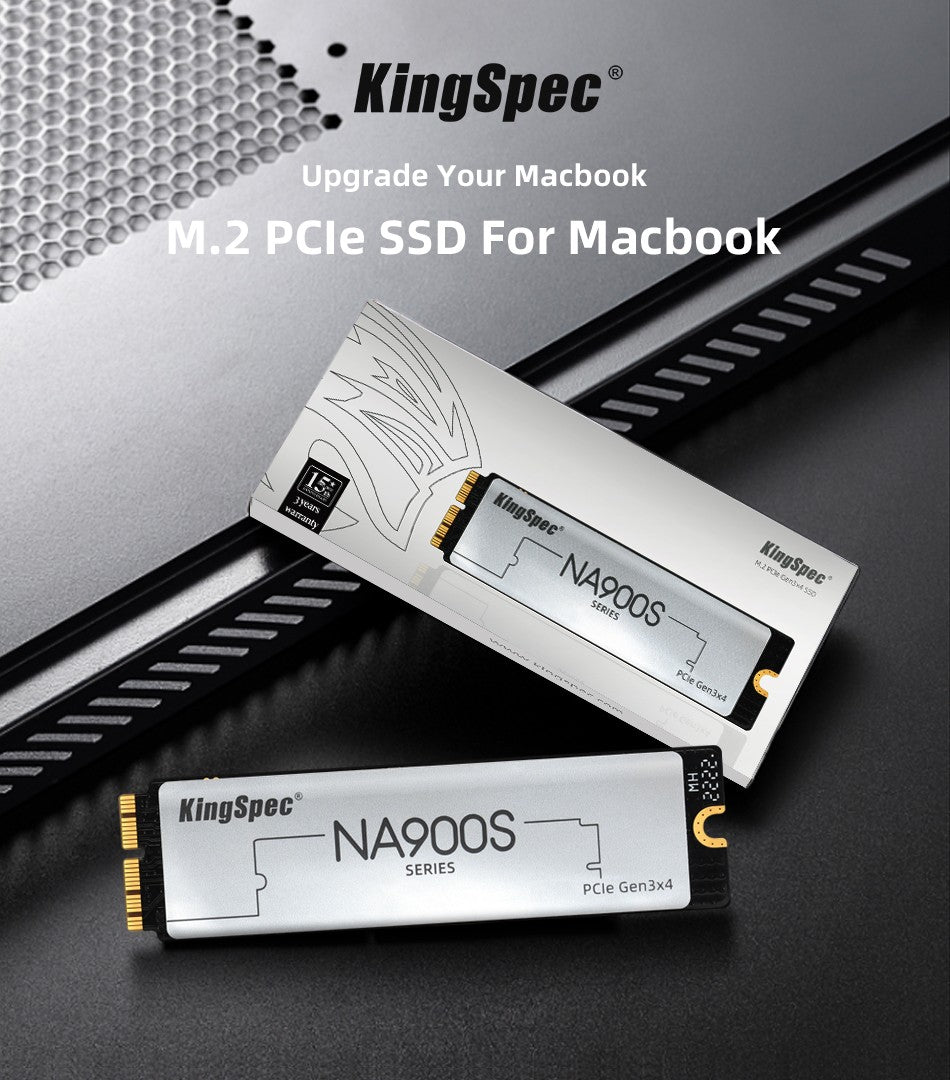 KingSpec SSD M.2 PCIe3.0 256GB 512GB 1TB 2TB M2 PCIe NVME Disco Rígido para Macbook Pro Air