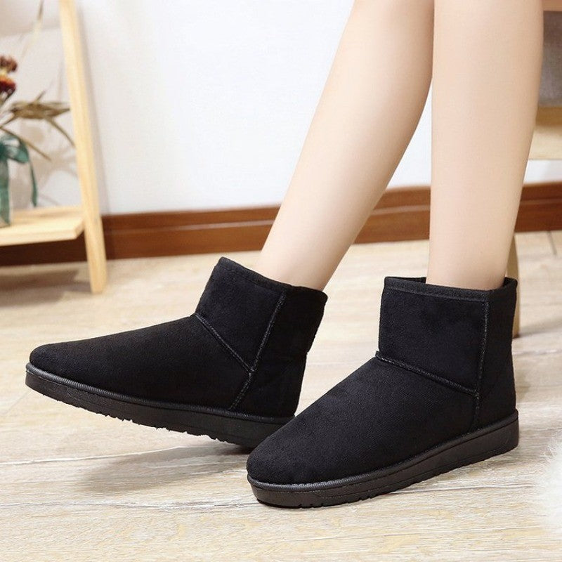 Fashion Winter Brown Short Boots New Platform Shoes Push Size Ankle Boots for Women Waterproof and Warm Snow Boots