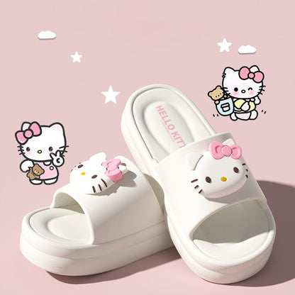 Super Soft EVA Thich Cushion Soles Slippers Cute Outdoor Cartoon Slides Comfortable Shoes Girl's Indoor Sandals