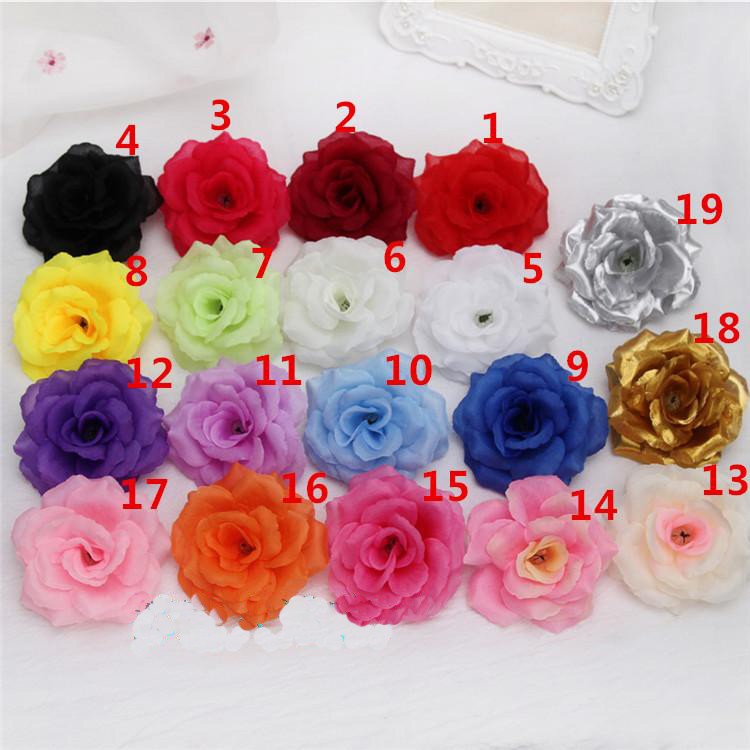 10pcs 8cm Black Artificial Rose Silk Flower Heads Decorative Flowers for Wedding Home Birthday Party New Year Banquet Decoration