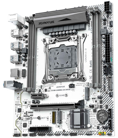 JGINYUE X99 Motherboard LGA 2011-3 with Xeon E5 2620 V3 DDR4 RAM Memory M.2 NVME SATA WIFI X99M GAMING D4/ARGB