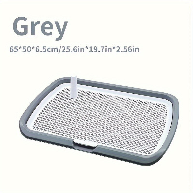 Vaso Sanitário para Treinamento de Cães, Suporte Plástico para Tapete Higiênico de Cães com Rede Removível, Bandeja Sanitária Reutilizável para Treinamento de Cães para Animais de Estimação