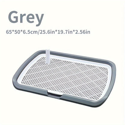 Vaso Sanitário para Treinamento de Cães, Suporte Plástico para Tapete Higiênico de Cães com Rede Removível, Bandeja Sanitária Reutilizável para Treinamento de Cães para Animais de Estimação