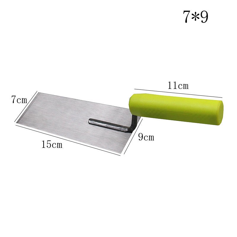 Espátula de Gesso para Mão Chata, Ferramenta de Reparo de Parede Seca, Tinta, Concreto, Ferramentas de Construção, Painel de Aço Carbono com Cabo de Borracha, Ferramentas Manuais
