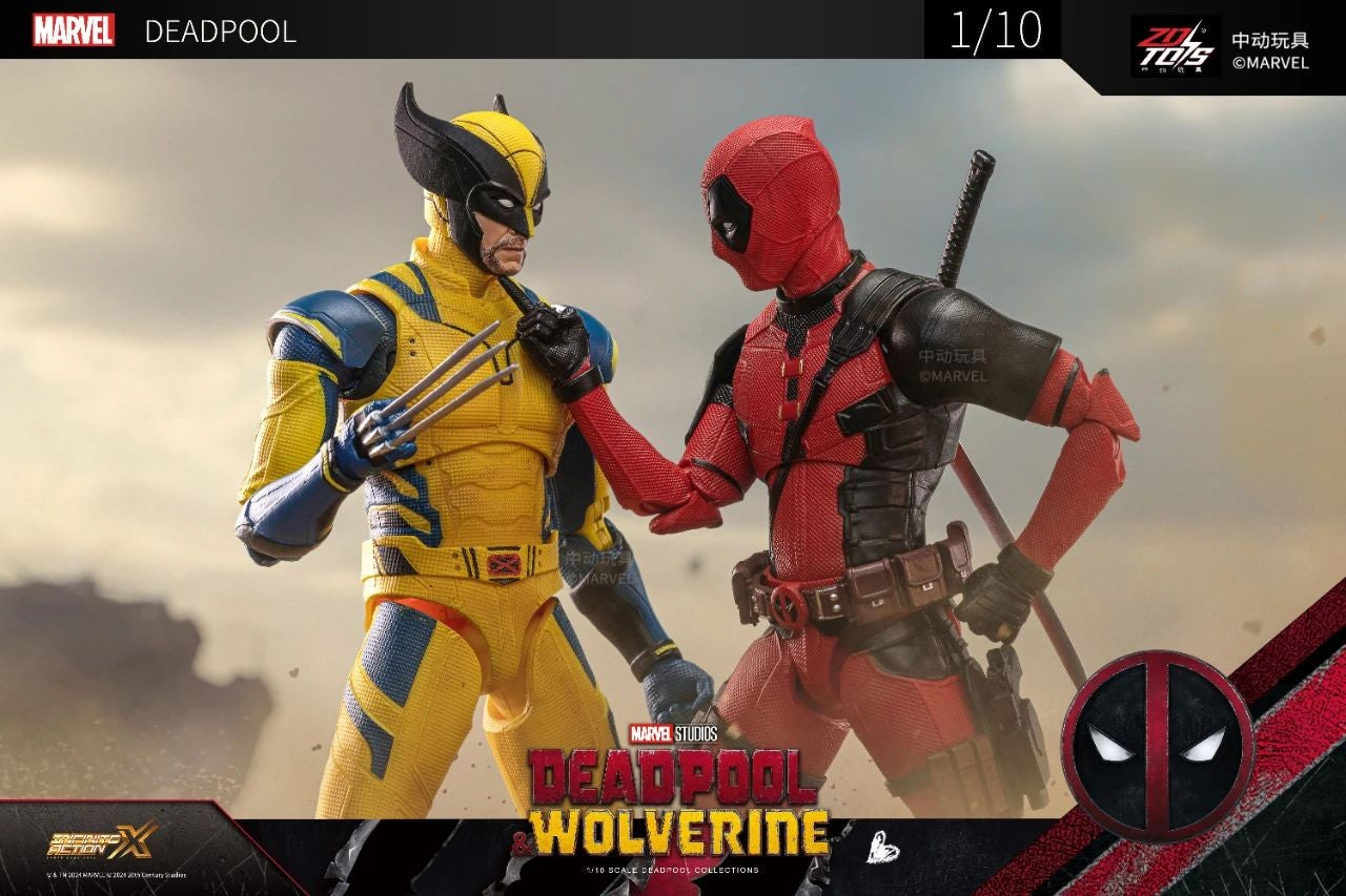 ZD Toys Deadpool & Wolverine Bonecos de Ação Deadpool na Caixa Wolverine Coleção Bonecos de Ação Adultos Brinquedo Infantil