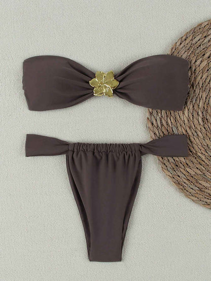 "2025 Sexy Bandeau Push-Up Bikini Set - Brazilian Thong Swimwear for Women";;VERDADEIRO;;"JY777-RE,L