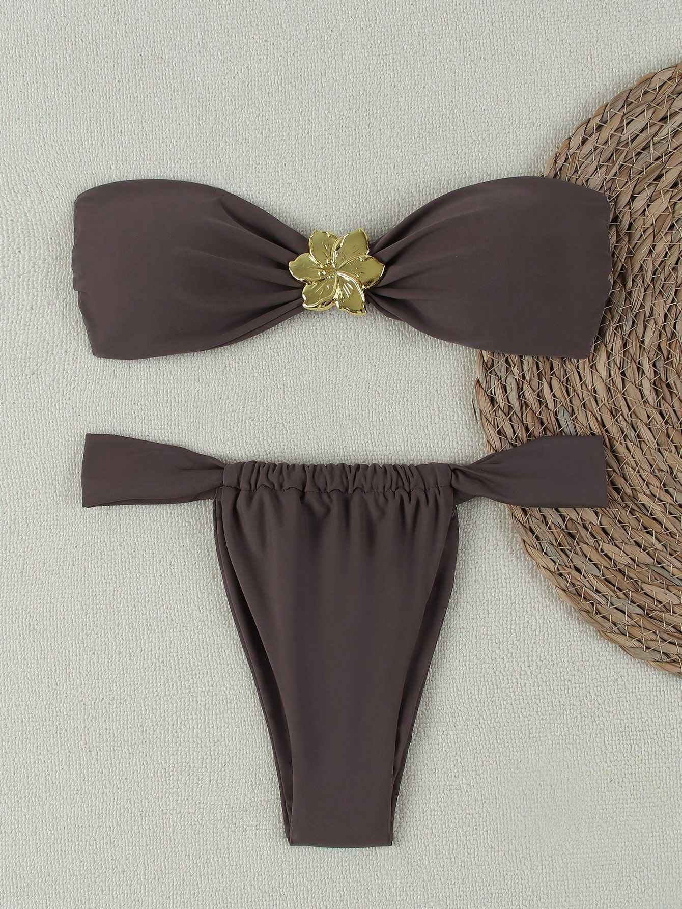 "2025 Sexy Bandeau Push-Up Bikini Set - Brazilian Thong Swimwear for Women";;VERDADEIRO;;"JY777-RE,L