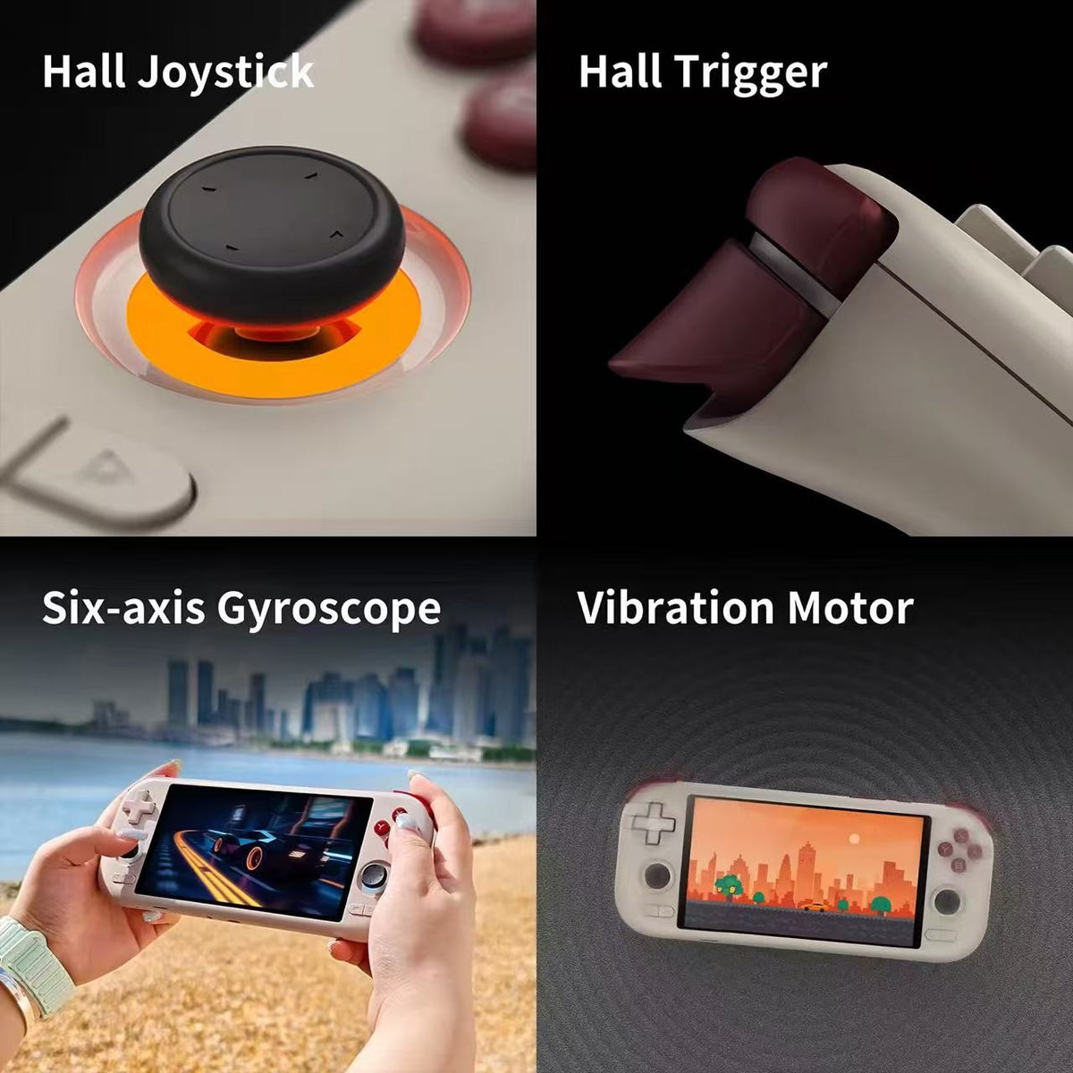 MANGMI AIR X Handheld Game Console with Qualcomm Snapdragon 662 5.5'' Touchscreen Android14 Fast Charging Active Cooling Fan RGB