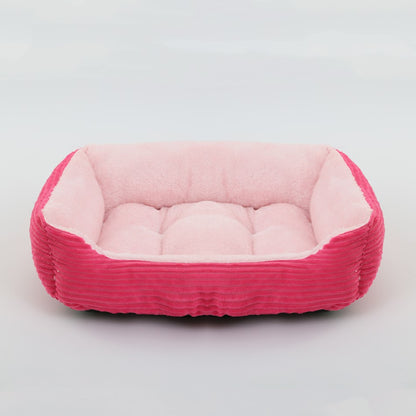 Cama para Cães e Gatos, Quadrada, Pelúcia, Canil, Sofá-Cama para Cães de Porte Médio e Pequeno, Almofada Calmante para Pets, Casa, Artigos para Animais de Estimação, Inverno