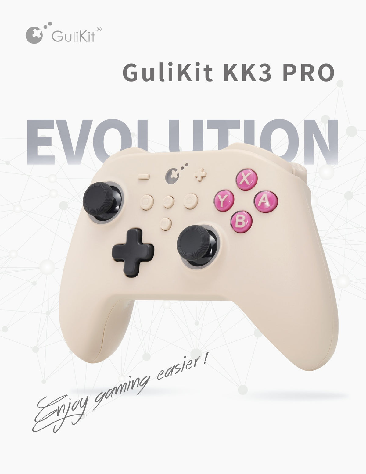 GuliKit KingKong 3 Pro Game Controller?KK33 NS38 Gamepad with Hall Effect Joysticks for PC Windows Nintendo Switch Android iOS
