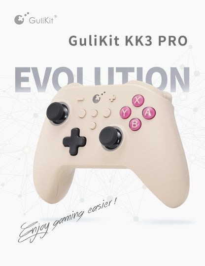 GuliKit KingKong 3 Pro Game Controller?KK33 NS38 Gamepad with Hall Effect Joysticks for PC Windows Nintendo Switch Android iOS