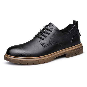 52/2000  CLOHOO handmade men's shoes business casual leather shoes breathable soft sole comfortable classic lace-up men's shoes
