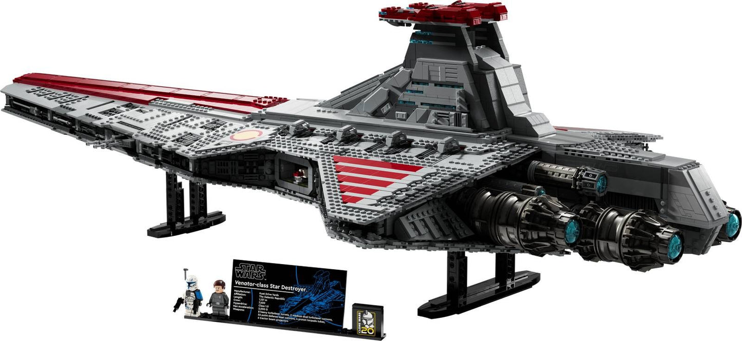 LEGO Star Wars 75367 Cruzador de Ataque da República Classe Venator para Presente de Aniversário, Natal, Ano Novo de Crianças (5374 Peças)