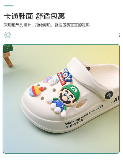 Kids Summer Sandals EVA Design Children Slippers Soft Non Slip Platform Slides Outdoor Garden Shoes High Quality Fashion Shoes