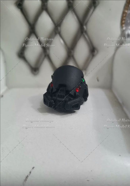 Em Estoque 1/12 Acessório de Cena de Soldado Máscara Preta Respirador Quadrado/Circular para Bonecos de Ação de 6 Polegadas Brinquedos