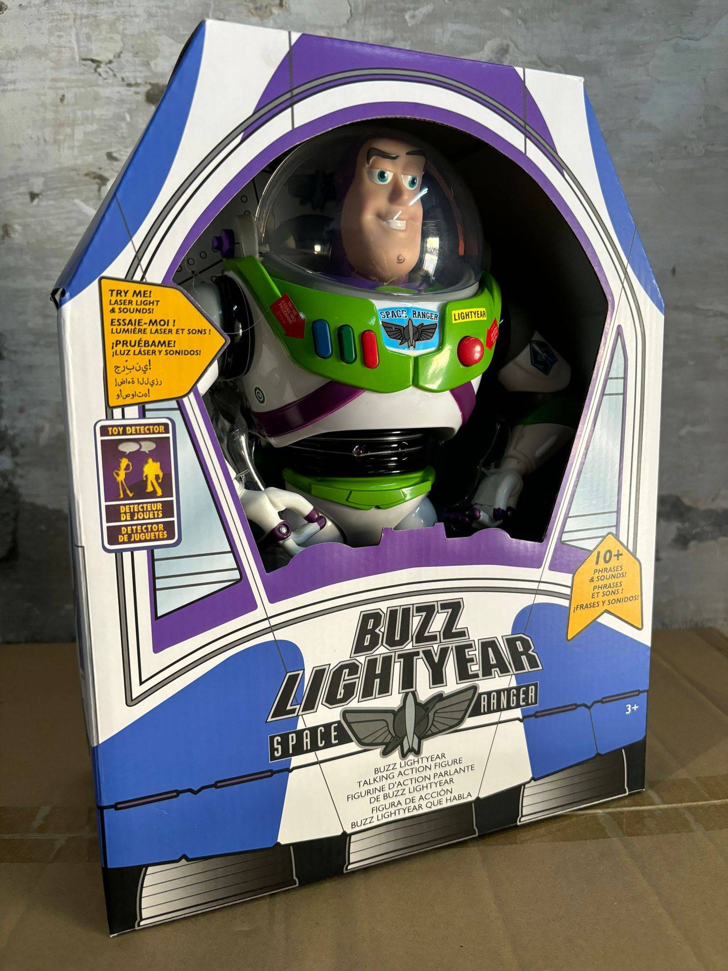 30cm Toy Story Buzz Lightyear Nave Espacial Modelo de Som Boneco Colecionável Buzz Lightyear Presente de Aniversário para Crianças