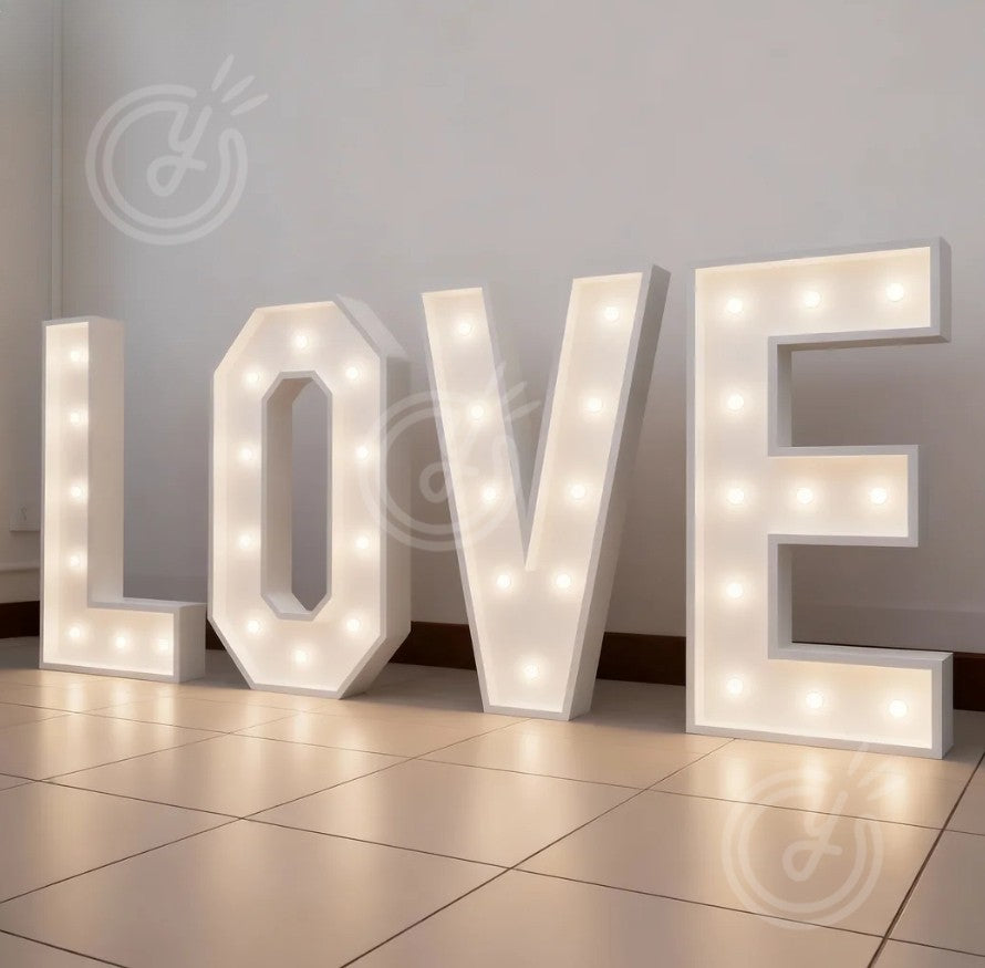 Love Light Up Signage Custom Wedding Decor Sign Bulb Giant Outdoor LED Marquee Letters Party Wedding Birthday Illuminated Sign