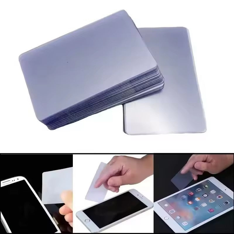 1-100 PEÇAS Cartão Plástico Abridor de Tela de Celular Ferramenta de Remoção Fina Flexível Transparente Cartões de Reparo para Tela LCD de Tablet Celular