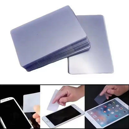 1-100 PEÇAS Cartão Plástico Abridor de Tela de Celular Ferramenta de Remoção Fina Flexível Transparente Cartões de Reparo para Tela LCD de Tablet Celular