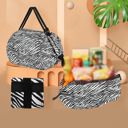 Large Foldable Shopping Bag Reusable Eco Bag Grocery Package Beach Toy Storage Bags Shoulder Cute Printing Pouch Tote Pouch