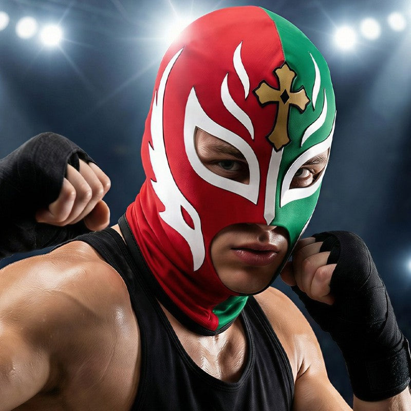 Boxing Mask Wrestling Mask Elastic Milk Silk Mask Lycra Fabric Print Halloween Party Dress Up Costume Party Mask