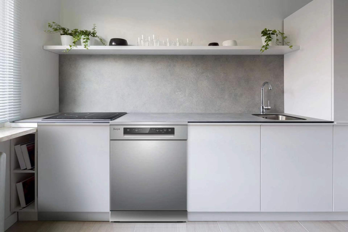 Portable Dishwasher, 304 Stainless Steel Freestanding Dishwasher, Digital Timer, Compact Tabletop Automatic Dishwasher for Home