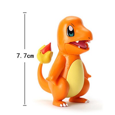 Pokémon Anime Bonecos de Ação Brinquedos Pikachu Modelo Charmander Psyduck Squirtle Jigglypuff Bulbasaur Bonecas Colecionáveis Kawaii Presente Infantil