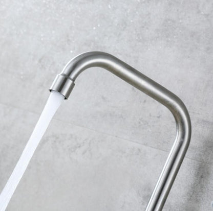 Kitchen Faucet 304 stainless steel into the wall horizontal cold faucet spray set bidet nozzle double control faucet  XT-180