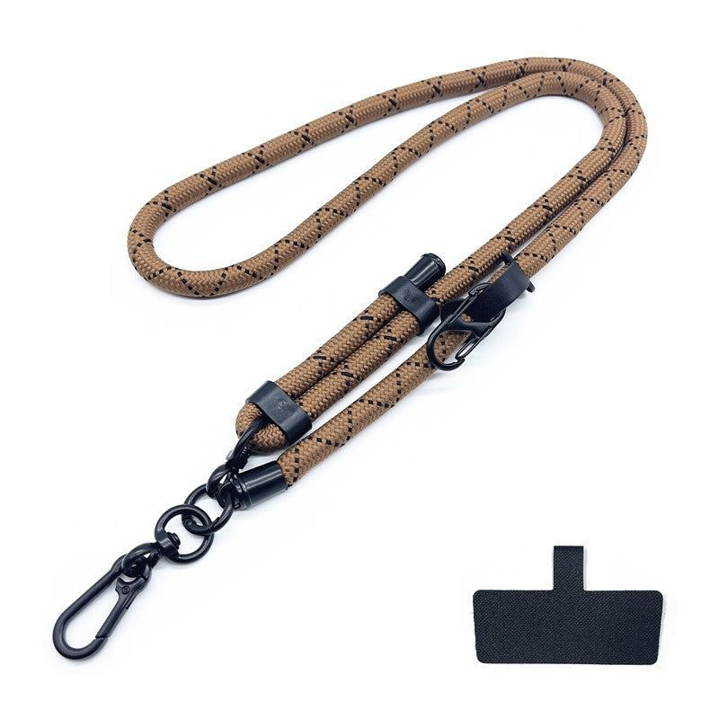Cordão de Telefone Ajustável 1 Cm de Diâmetro Capa Universal Externa Transversal Ombro Cartão Corda de Pescoço Clipe Alça de Pulso Anti-perda