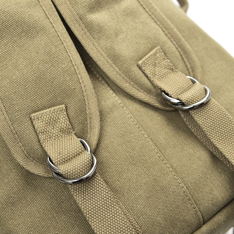 Mochila de Viagem Masculina de Grande Capacidade para Montanhismo, Bolsa de Mão, Mochilas Masculinas de Ombro Tipo Balde de Lona de Alta Qualidade