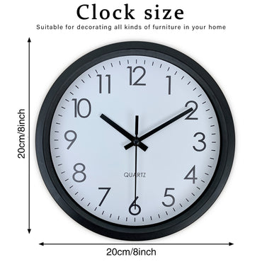 Modern simple wall clock, study, bedroom, living room, bathroom silent non-ticking wall clock, home wall decoration clock