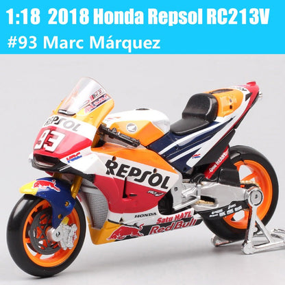 1/18 Maisto KTM RC16 Redbull Ducati GP21 GP22 GP23 GASGAS Honda RC213V Repsol Yamaha YZR-M1GP Moto Modelo de Corrida