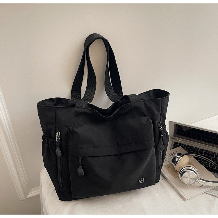 Stylish Nylon Canvas Shoulder Bag for Women Spacious Top Handle Bag Tote Casual  Comfortable and Versatile Texture Commuter Bag