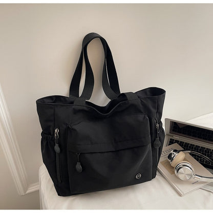 Stylish Nylon Canvas Shoulder Bag for Women Spacious Top Handle Bag Tote Casual  Comfortable and Versatile Texture Commuter Bag