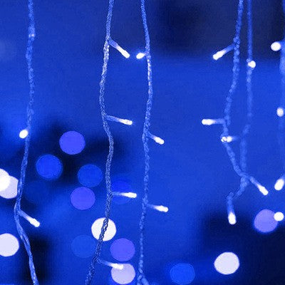 5M Christmas Garland LED Curtain Icicle String Lights Droop 0.4-0.6m AC 220V Garden Street Outdoor Decorative Holiday Light