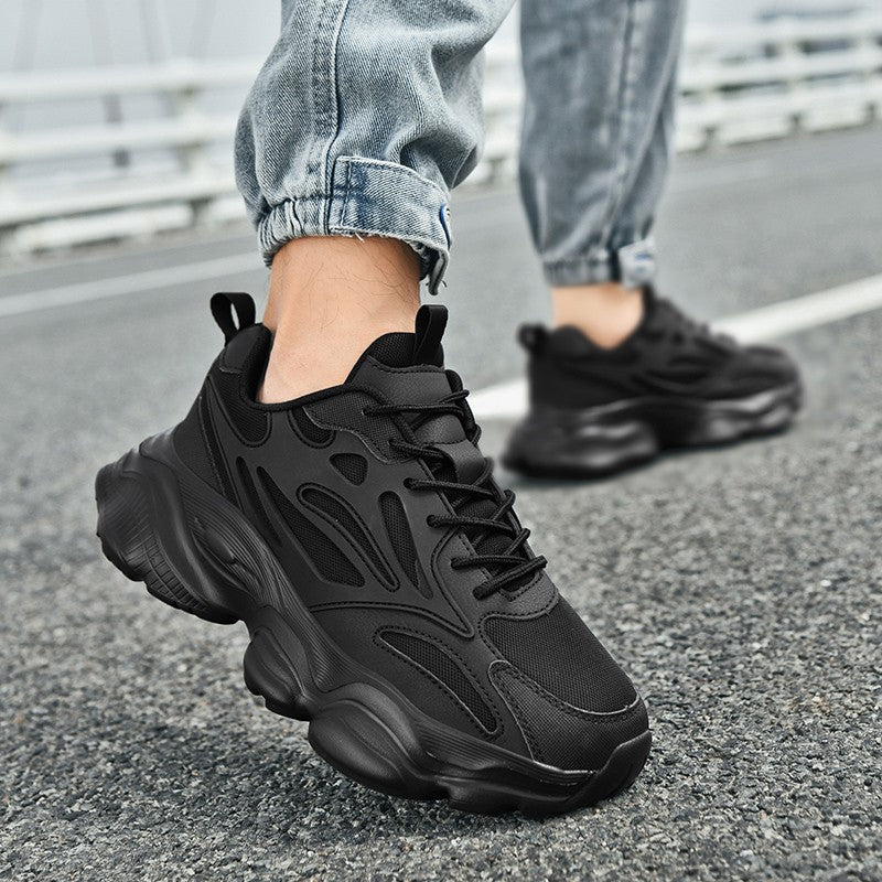 Tênis Masculino de Caminhada Esportiva de Alta Qualidade, Tamanho Grande 48, Plataforma, Tênis Casual Masculino, Tênis Moderno para Uso Externo