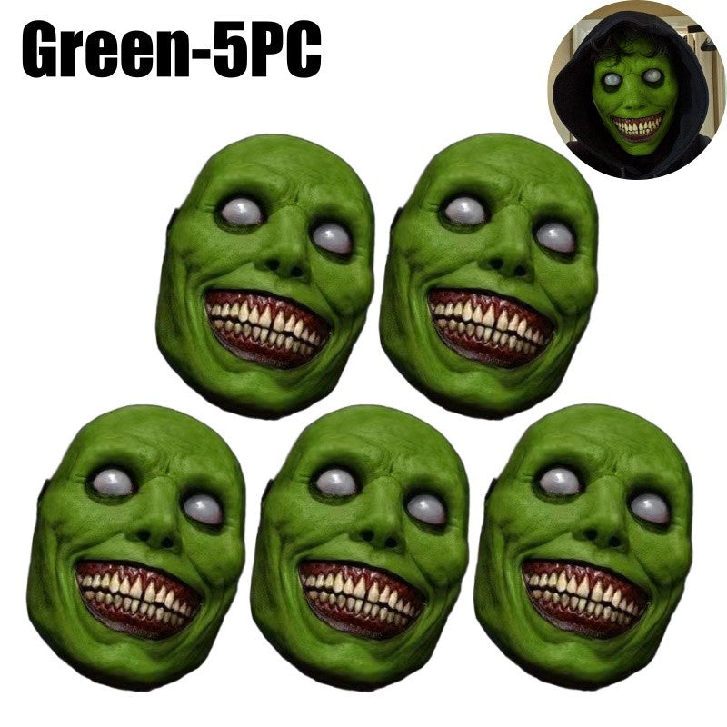 1-10PCS Halloween Smile Demon Mask for Exorcist Cosplay Party Ghost Costume and Haunted House Decoration Party Prop