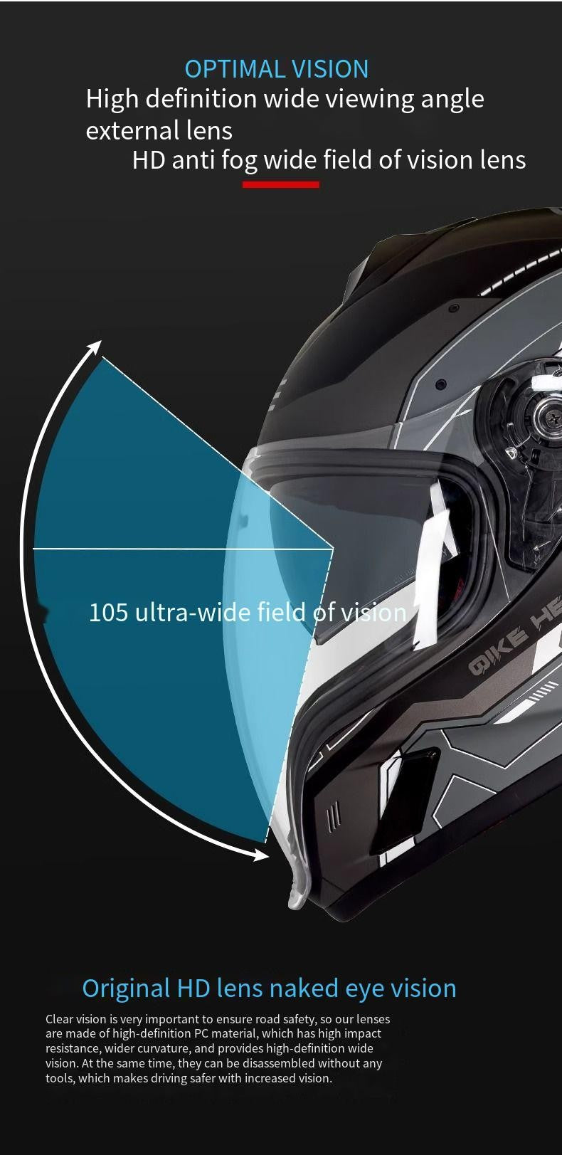 Capacete de motocicleta masculino e feminino com lente dupla antiembaçante integral para motoqueiro com pedal de cruzeiro e capacete universal para todas as estações com certificação DOT