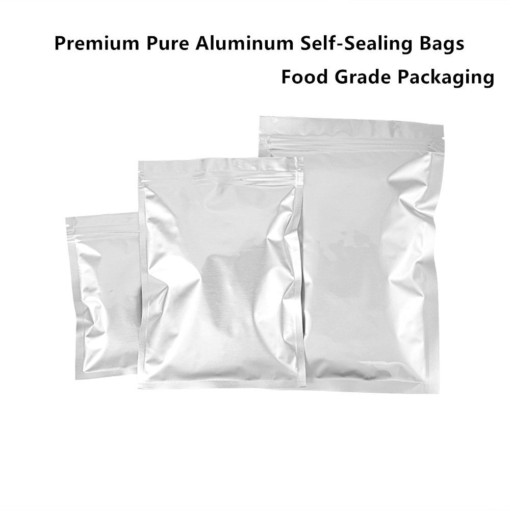 100pcs One Side Clear Laser Shiny Aluminum Foil Zip Lock Bags  Reflective Holographic Self-sealing Pouch for Fashion Accessories