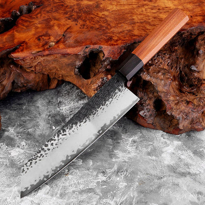 1-7 PCS Knife Set,Professional 3-Layer Composite Steel Kitchen Knives Set,Ultra Sharp Japanese Chef Knife with Octagonal Handle