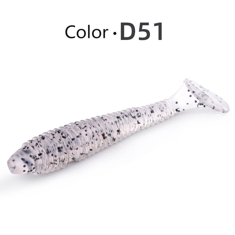 Iscas de Pesca MEREDITH Swing Impact FAT 75mm 85mm 180mm Iscas com Cauda de Remo Wobbler Isca Macia de Pesca para Baixo Isca de Silicone