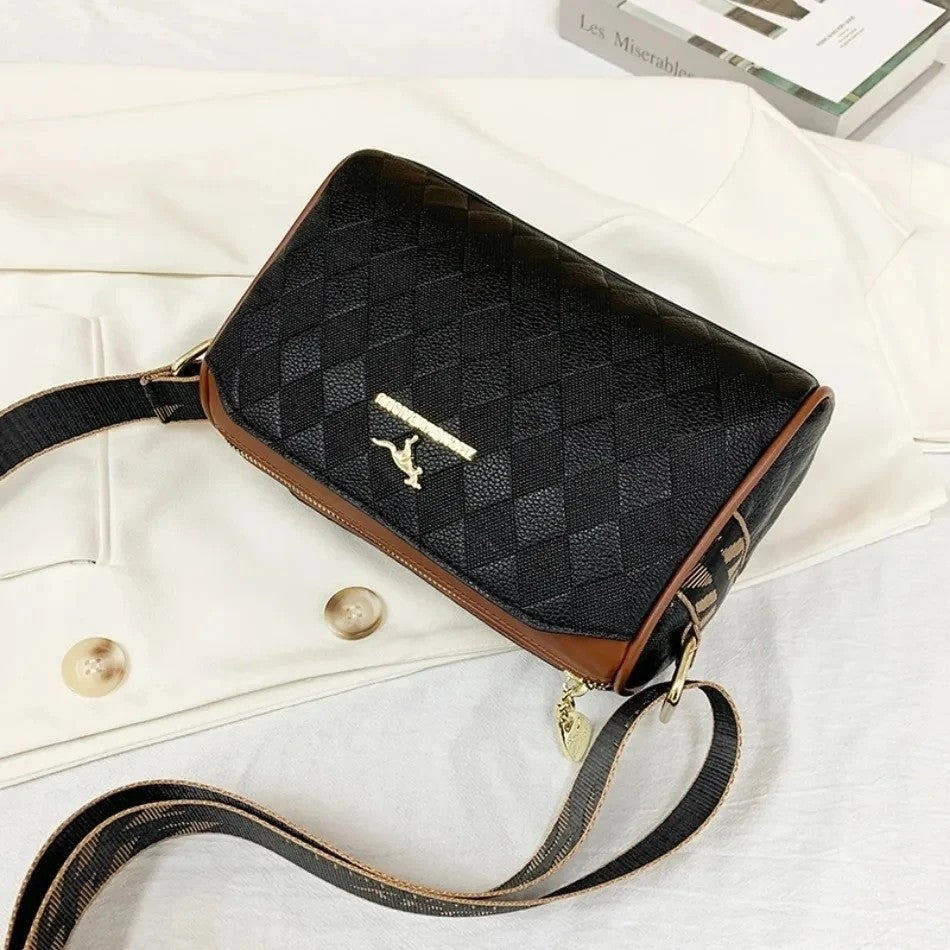 New Luxury High Quality Women Messenger Bag Famous Designer Lady Shoulder Bags Fashionable Checkered Trendy Crossbody Sac A Main